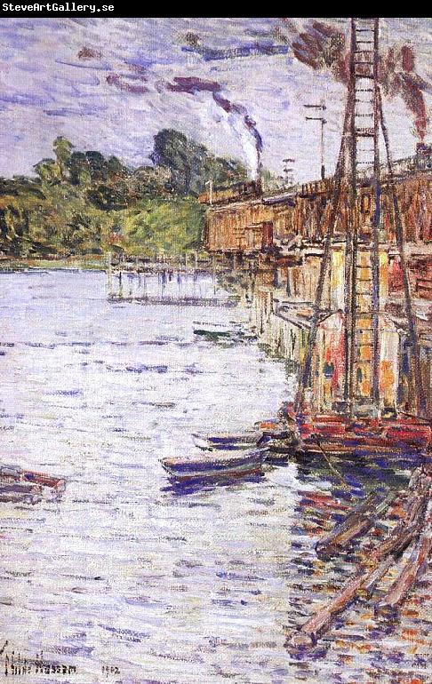 Childe Hassam The Mill Pond at Cos Cob